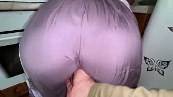 Stepson Lifted Up Stepmom's Skirt And Saw Big Ass For Anal Sex